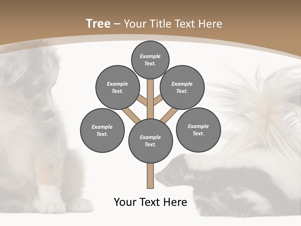 Mephitis Isolated Watching PowerPoint Template