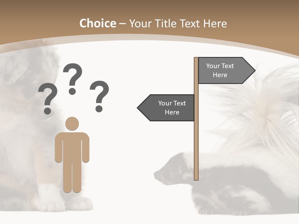 Mephitis Isolated Watching PowerPoint Template