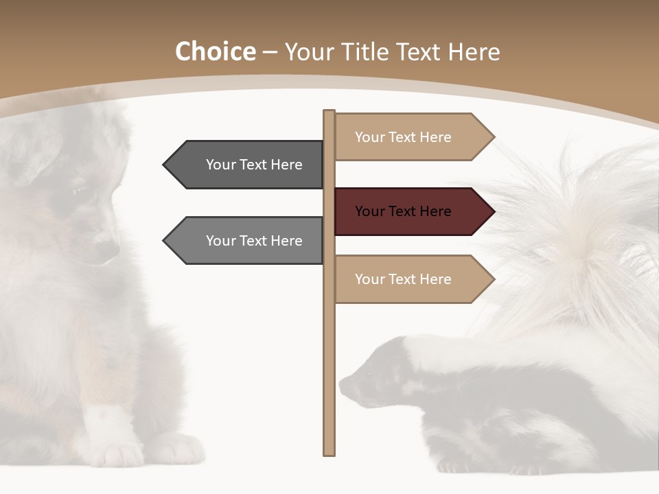 Mephitis Isolated Watching PowerPoint Template