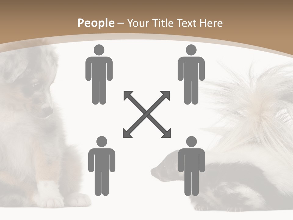 Mephitis Isolated Watching PowerPoint Template