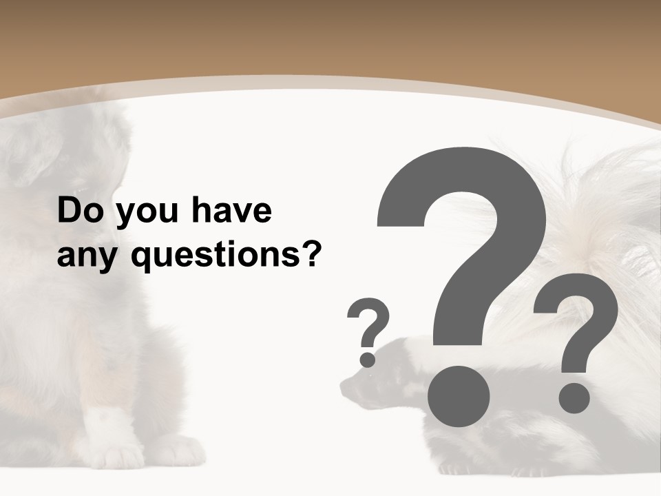 Mephitis Isolated Watching PowerPoint Template