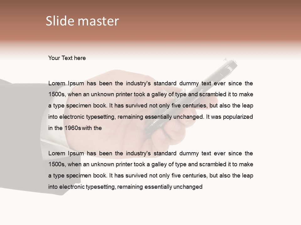 Blank Message Connect PowerPoint Template
