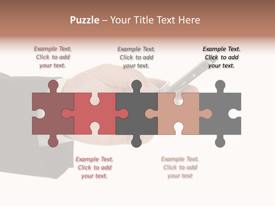 Blank Message Connect PowerPoint Template
