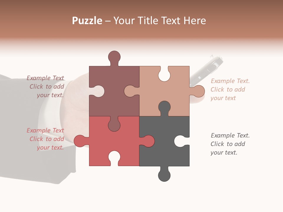 Blank Message Connect PowerPoint Template
