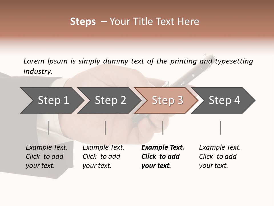 Blank Message Connect PowerPoint Template