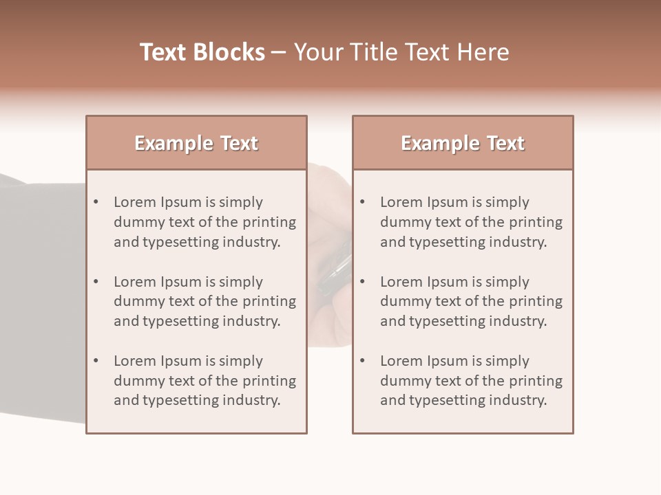 Blank Message Connect PowerPoint Template