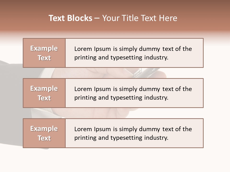 Blank Message Connect PowerPoint Template