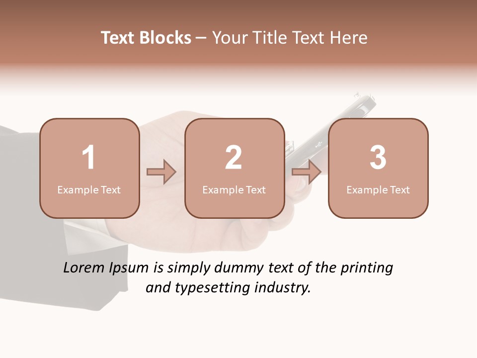 Blank Message Connect PowerPoint Template