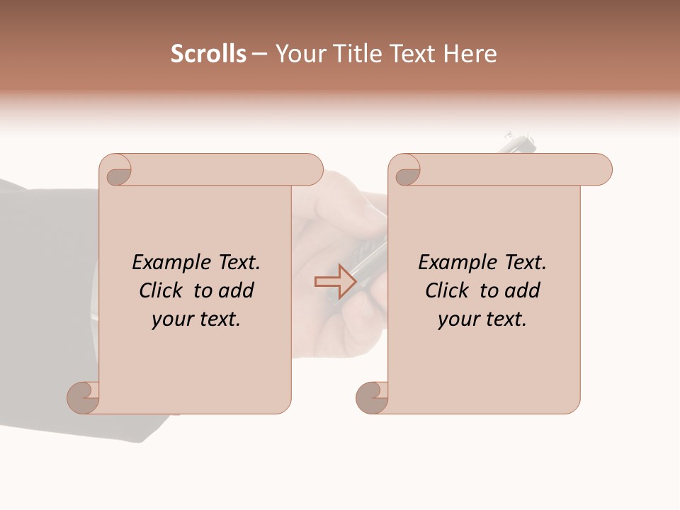 Blank Message Connect PowerPoint Template