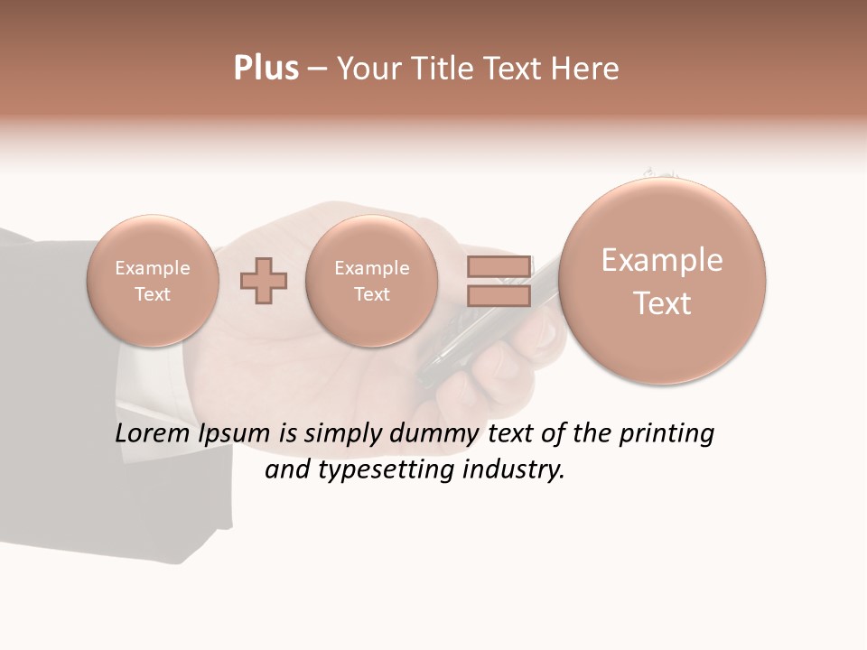 Blank Message Connect PowerPoint Template