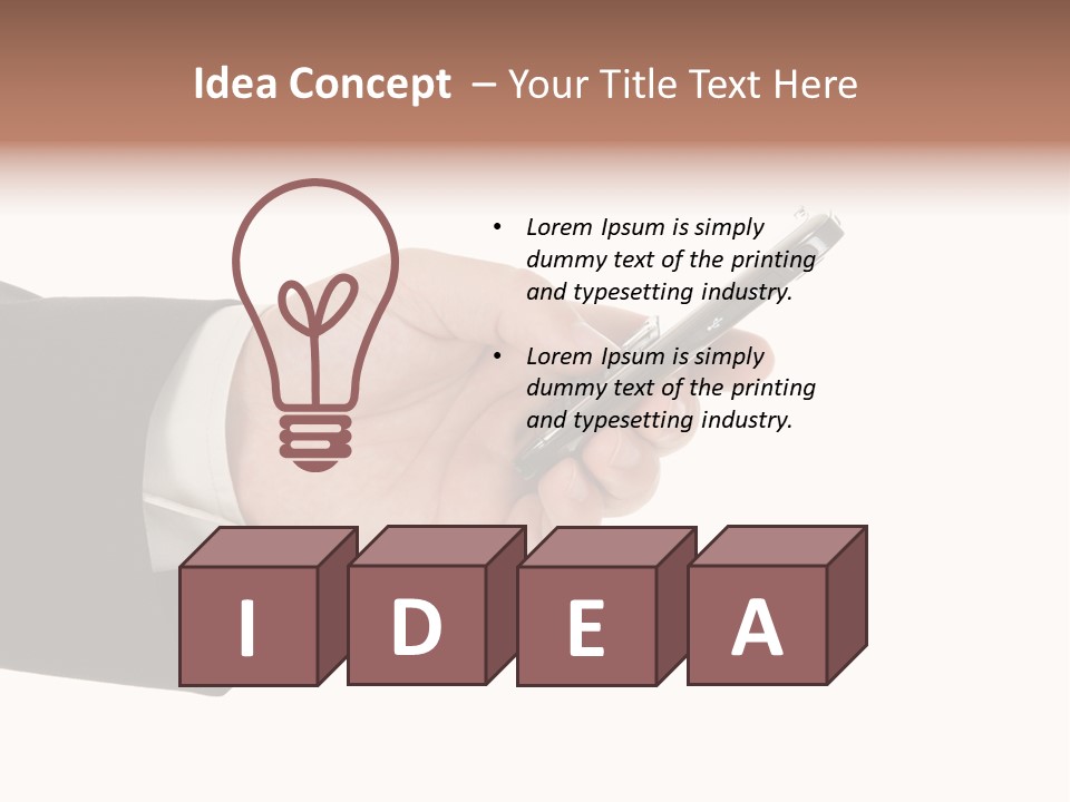 Blank Message Connect PowerPoint Template