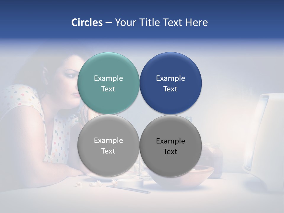 Drink Fat Woman PowerPoint Template