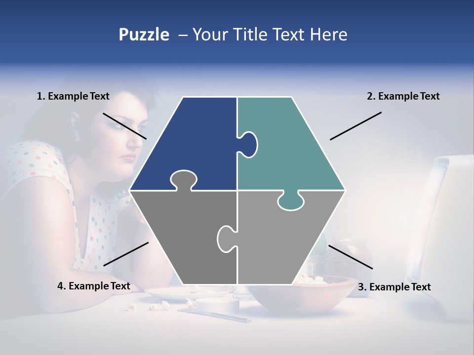 Drink Fat Woman PowerPoint Template