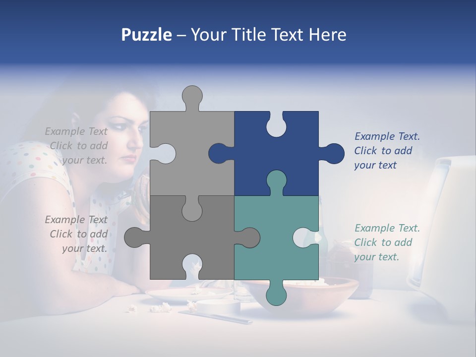 Drink Fat Woman PowerPoint Template