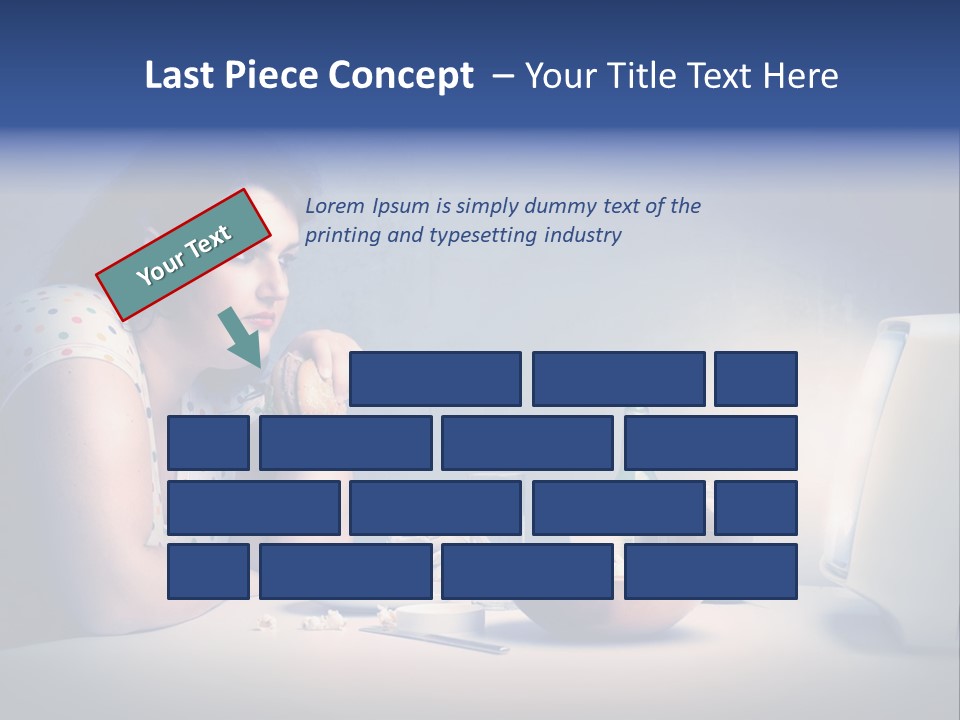 Drink Fat Woman PowerPoint Template