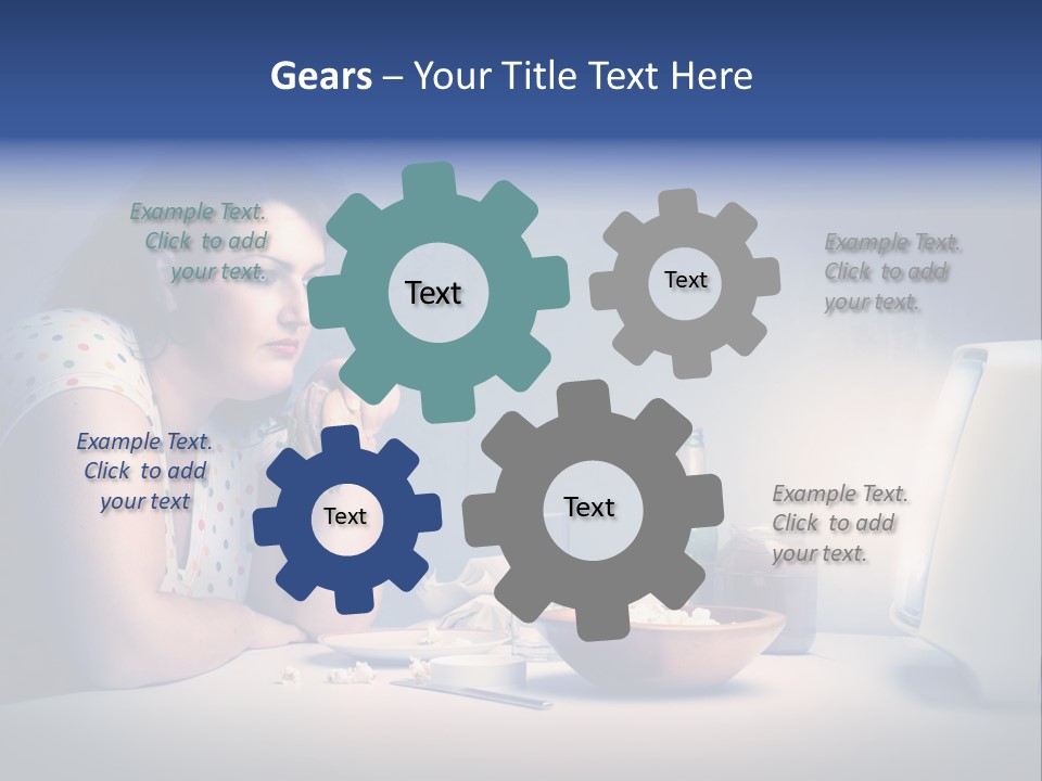 Drink Fat Woman PowerPoint Template