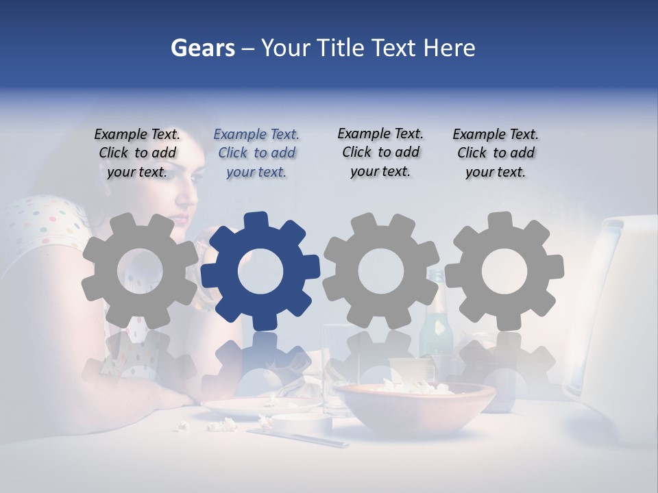 Drink Fat Woman PowerPoint Template