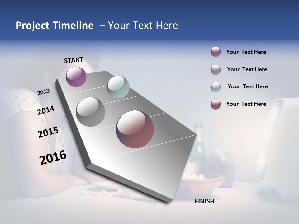 Drink Fat Woman PowerPoint Template