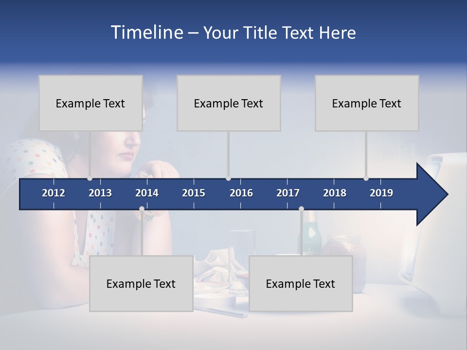 Drink Fat Woman PowerPoint Template