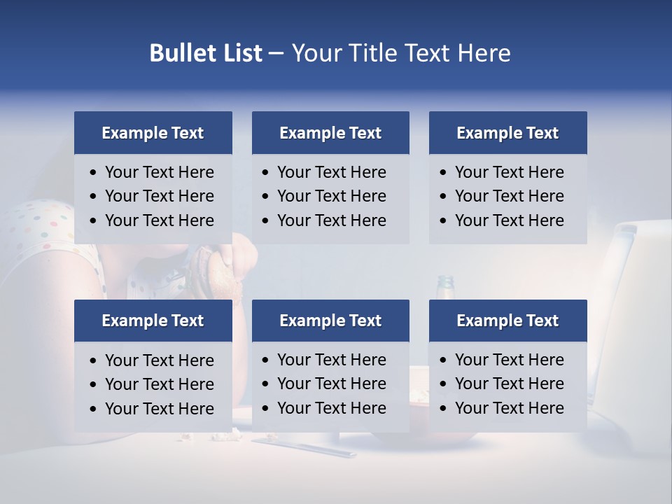 Drink Fat Woman PowerPoint Template