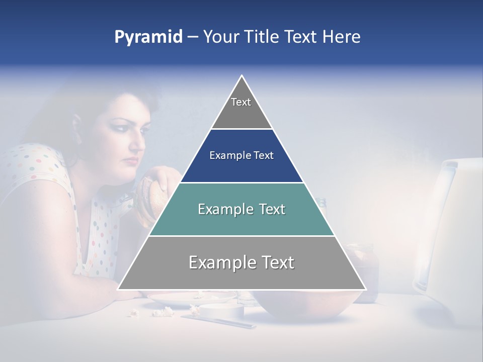 Drink Fat Woman PowerPoint Template