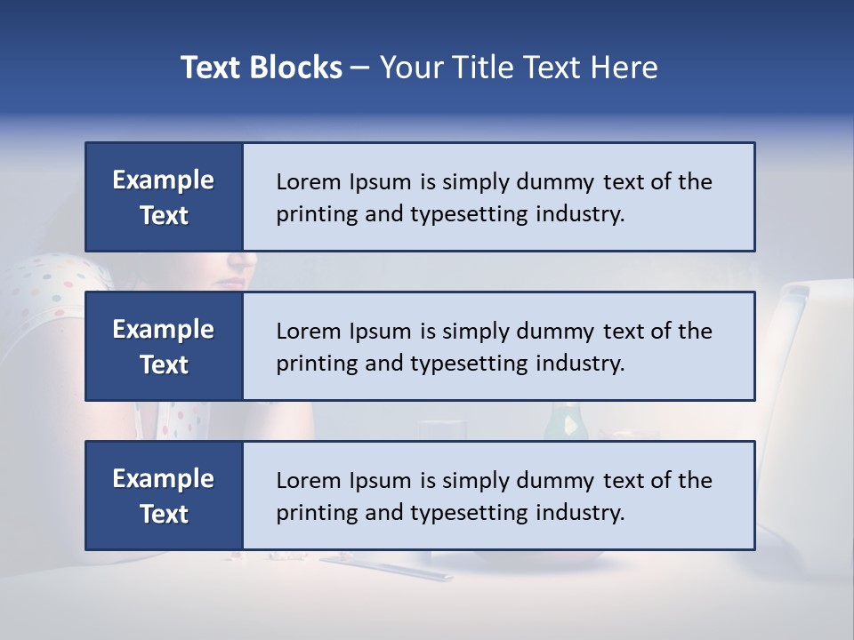 Drink Fat Woman PowerPoint Template
