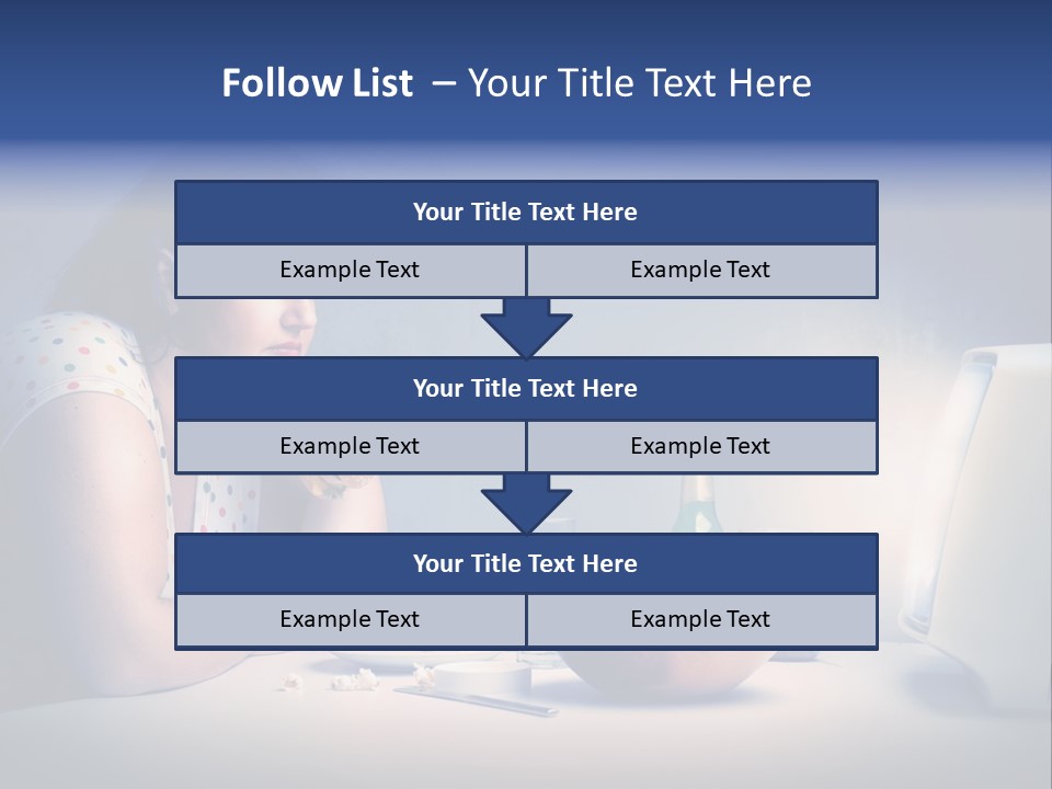 Drink Fat Woman PowerPoint Template