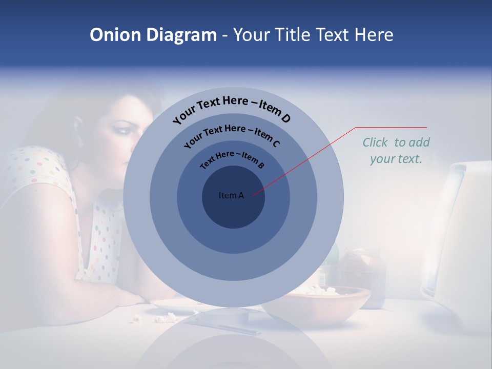 Drink Fat Woman PowerPoint Template