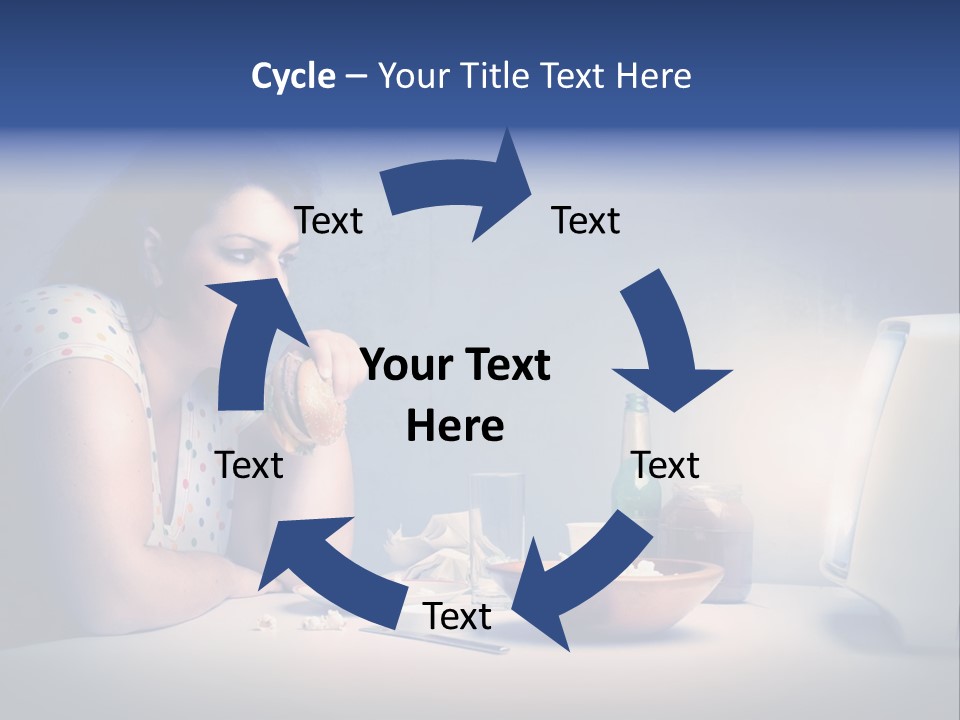 Drink Fat Woman PowerPoint Template