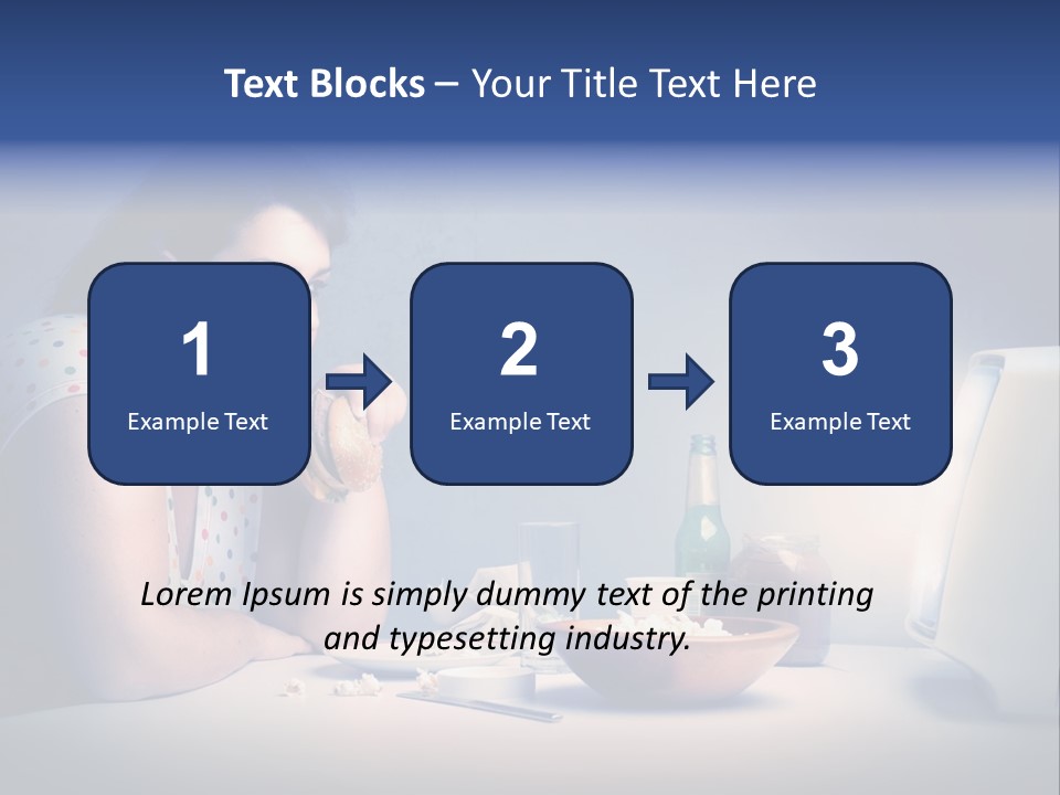 Drink Fat Woman PowerPoint Template