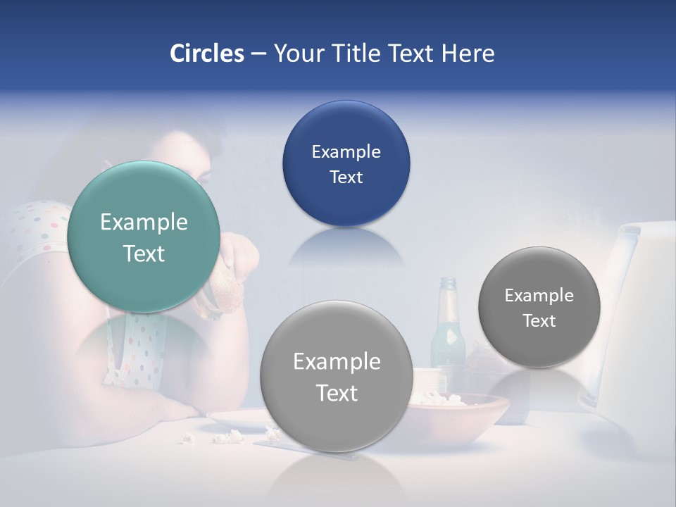 Drink Fat Woman PowerPoint Template