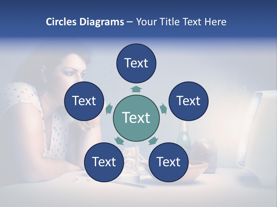 Drink Fat Woman PowerPoint Template