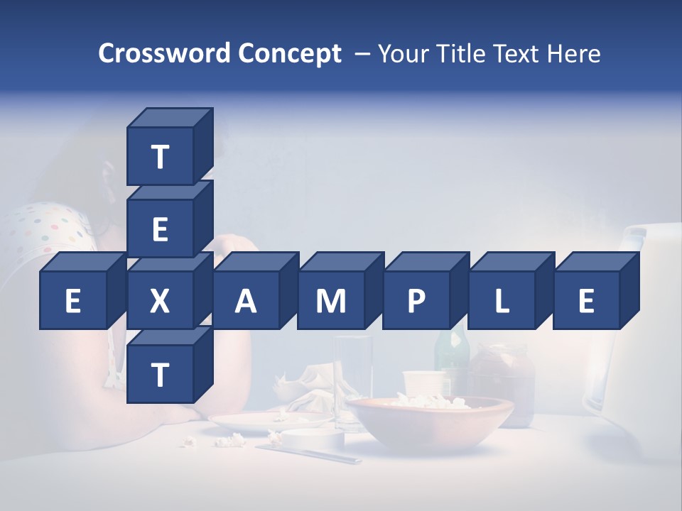 Drink Fat Woman PowerPoint Template