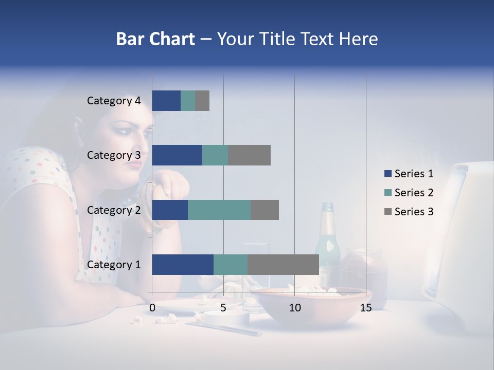 Drink Fat Woman PowerPoint Template