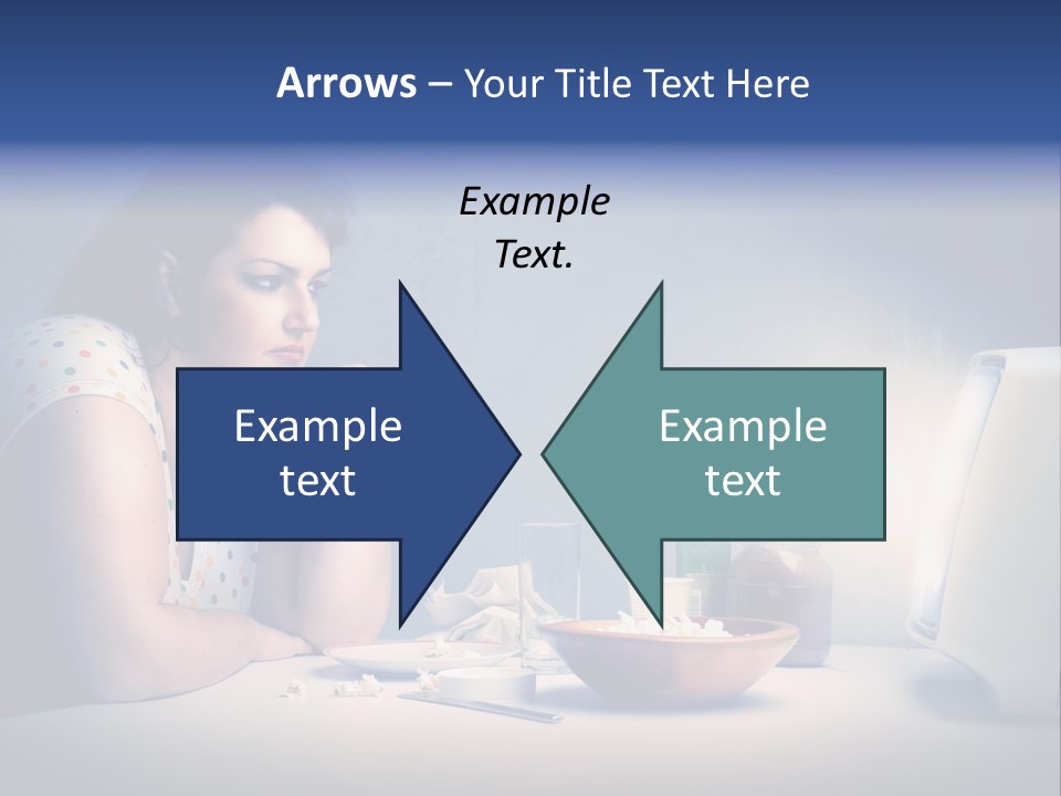 Drink Fat Woman PowerPoint Template