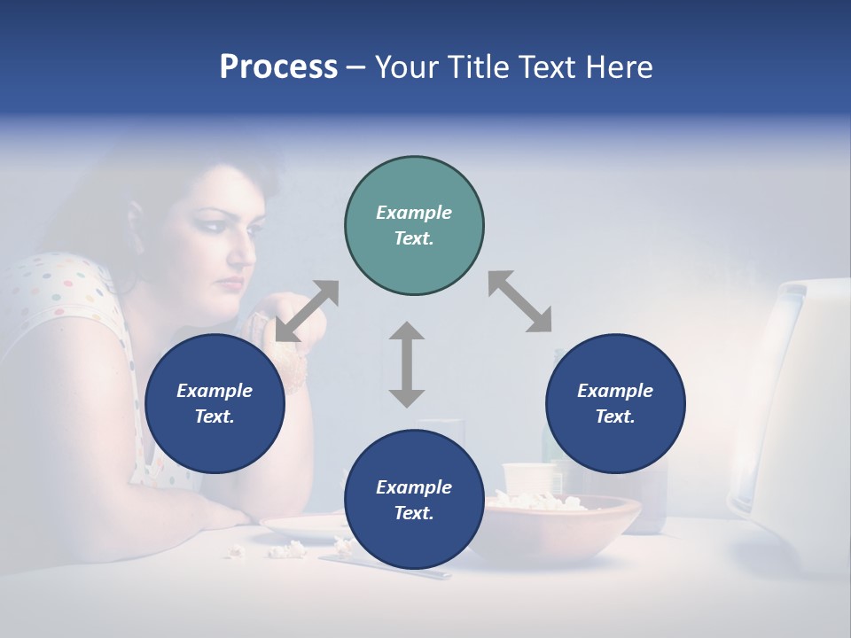Drink Fat Woman PowerPoint Template