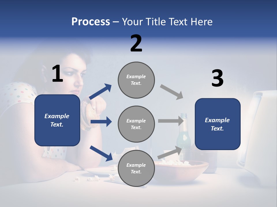 Drink Fat Woman PowerPoint Template