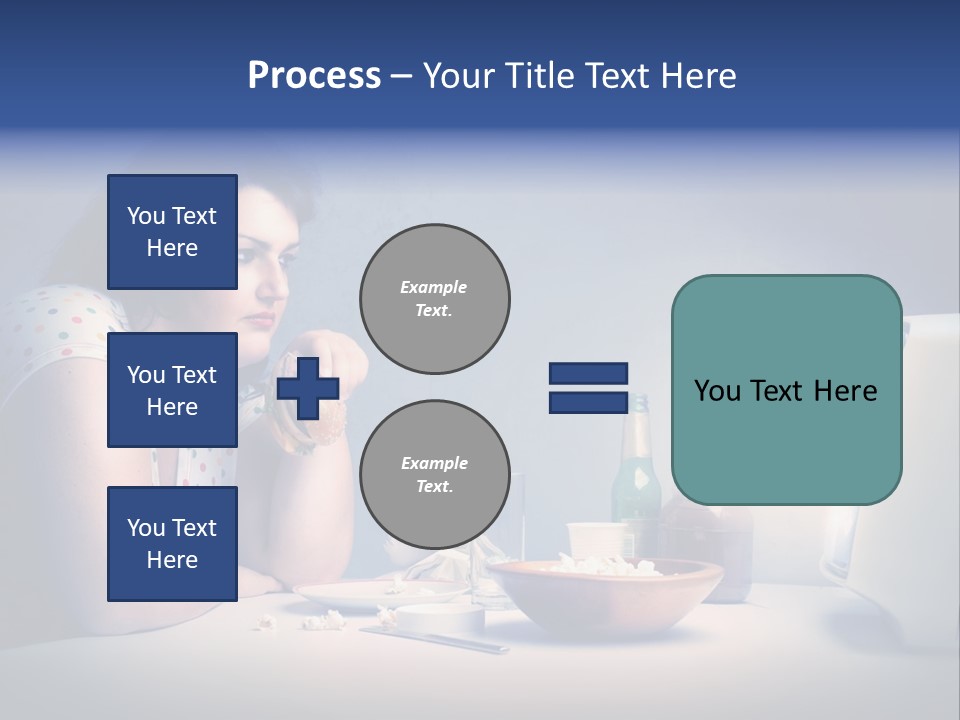 Drink Fat Woman PowerPoint Template