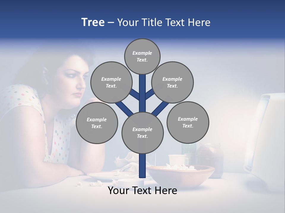 Drink Fat Woman PowerPoint Template