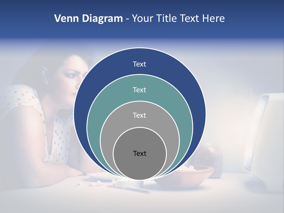 Drink Fat Woman PowerPoint Template