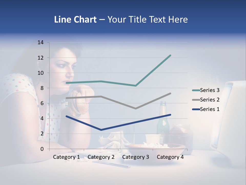 Drink Fat Woman PowerPoint Template