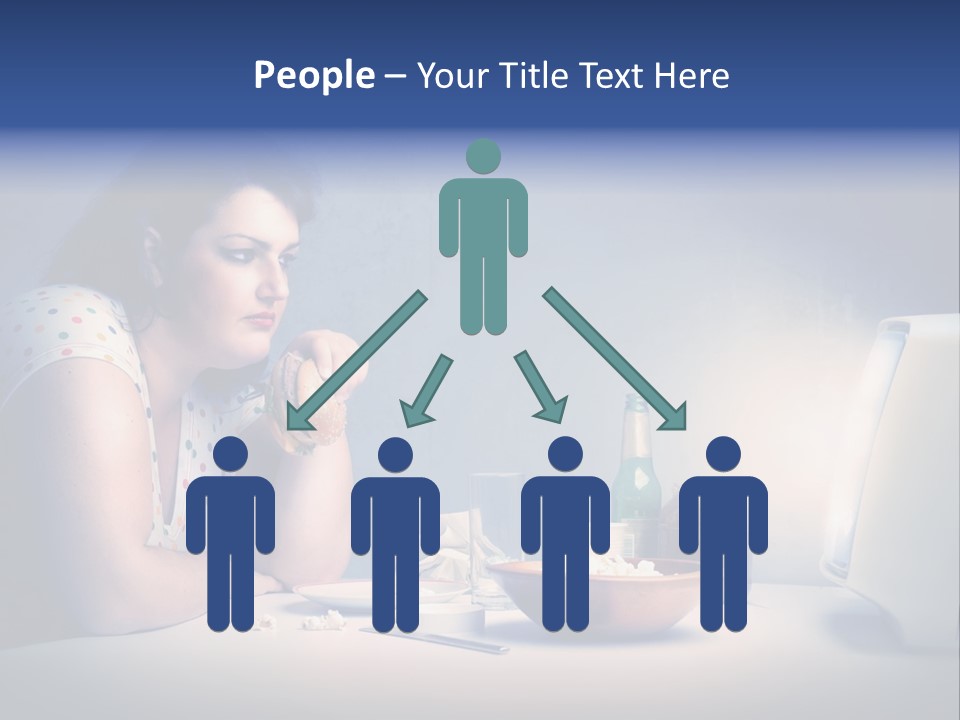 Drink Fat Woman PowerPoint Template