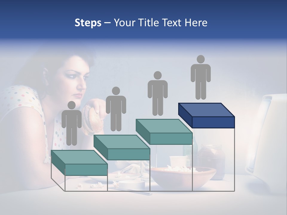 Drink Fat Woman PowerPoint Template