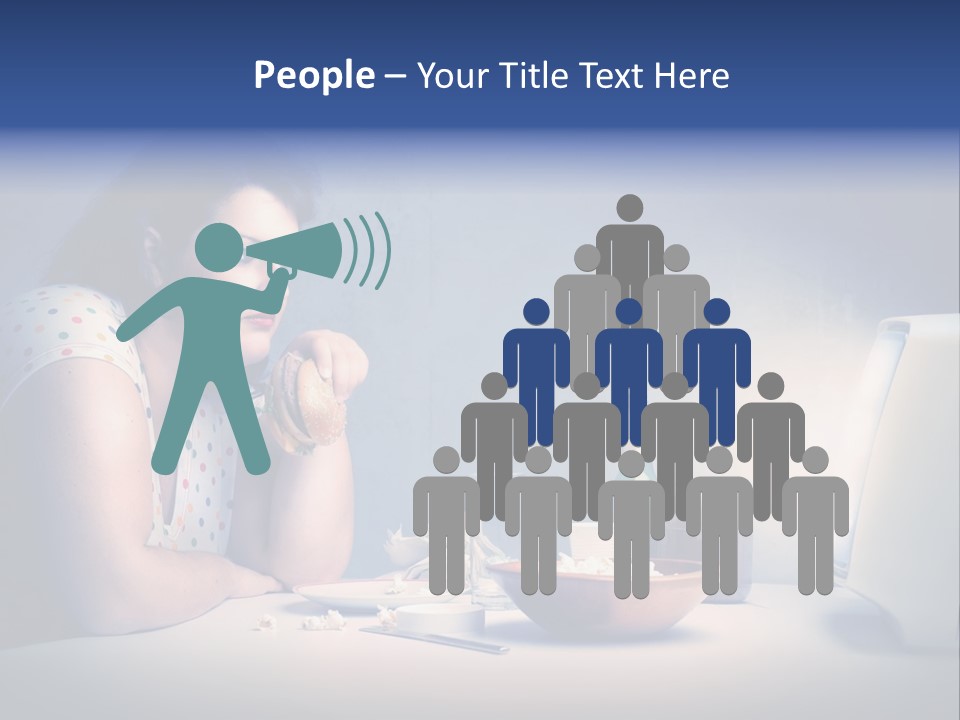 Drink Fat Woman PowerPoint Template