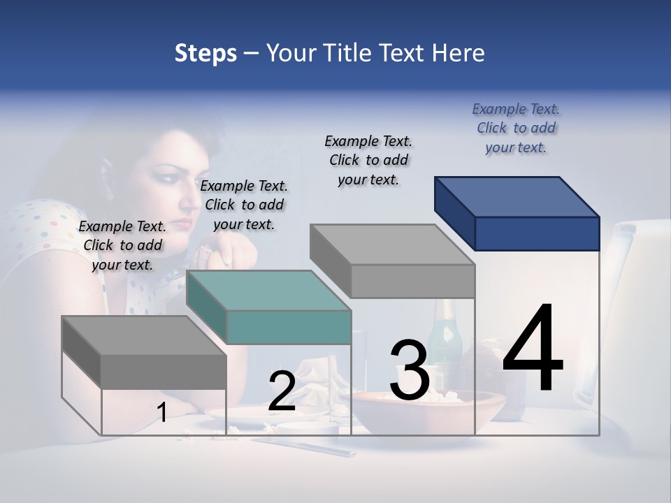 Drink Fat Woman PowerPoint Template