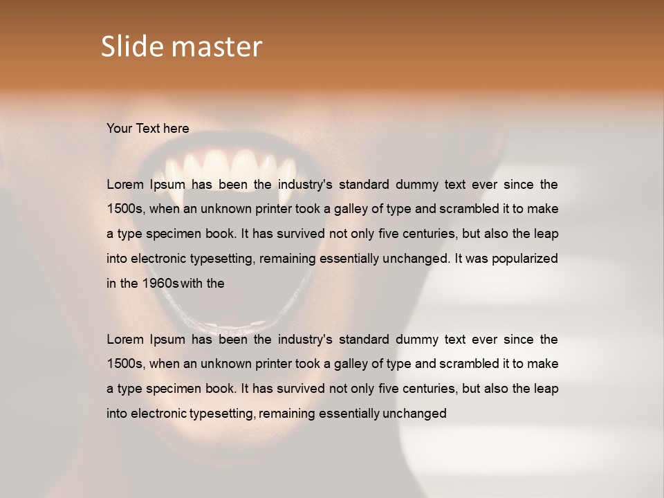 Evil Gothic Devil PowerPoint Template