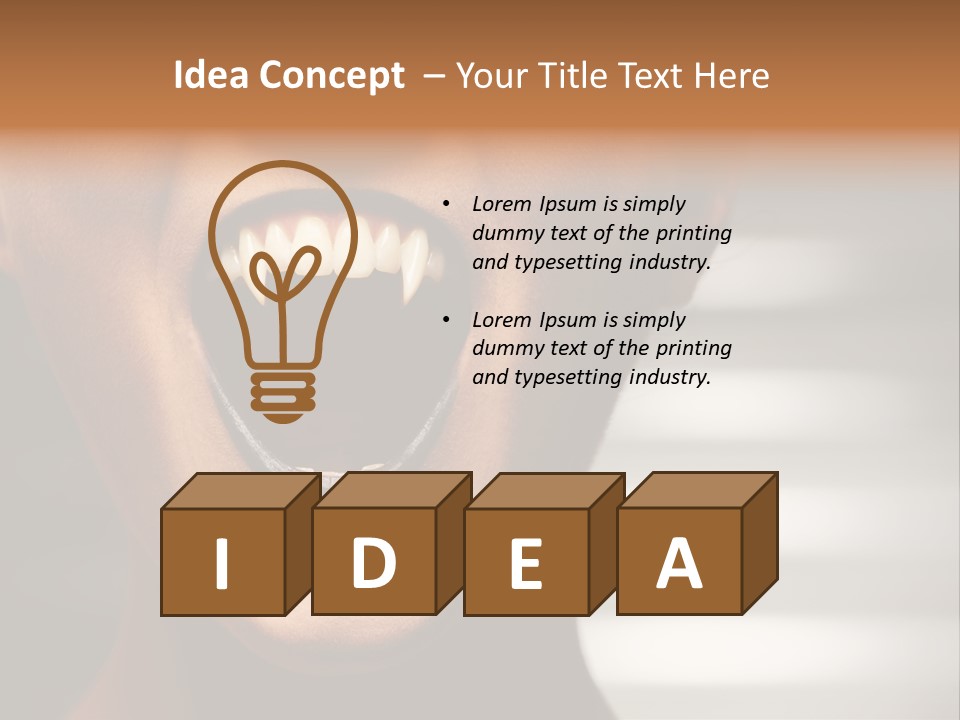 Evil Gothic Devil PowerPoint Template