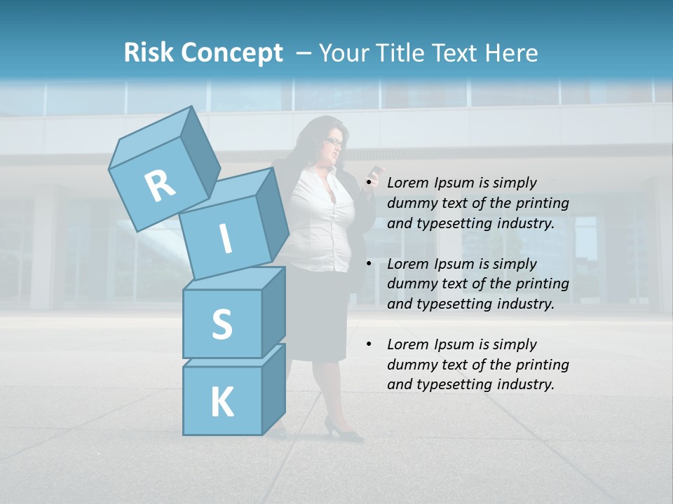 Stress Problem Girl PowerPoint Template