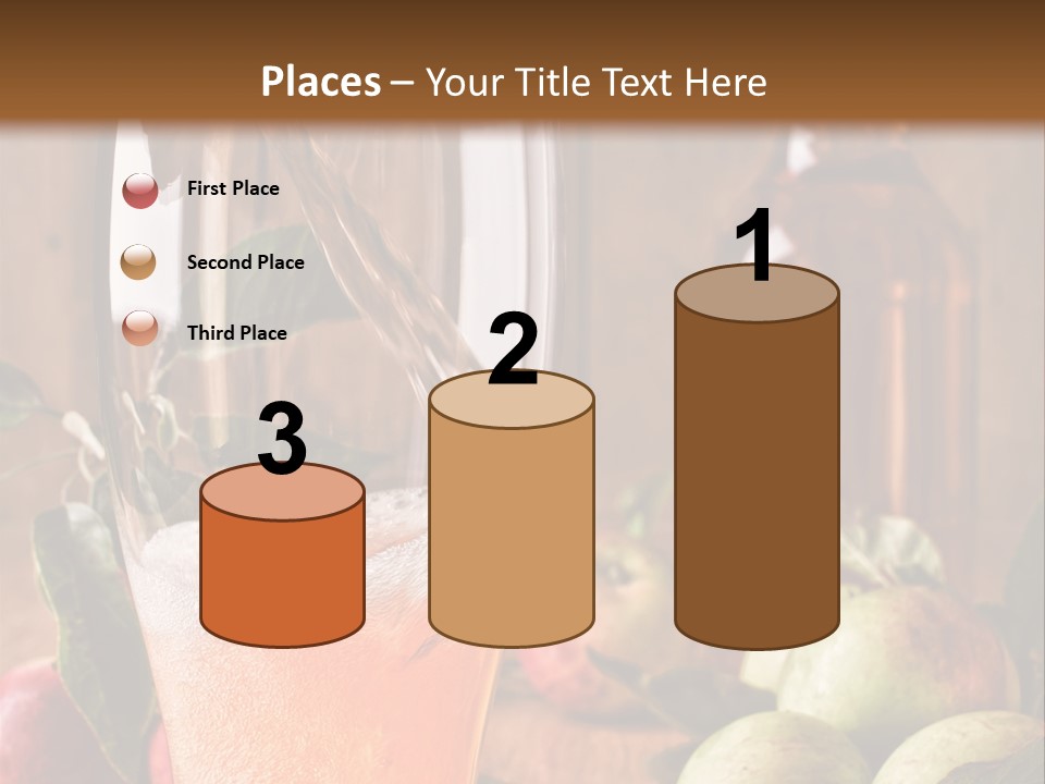 Apple Fizzy Glass PowerPoint Template