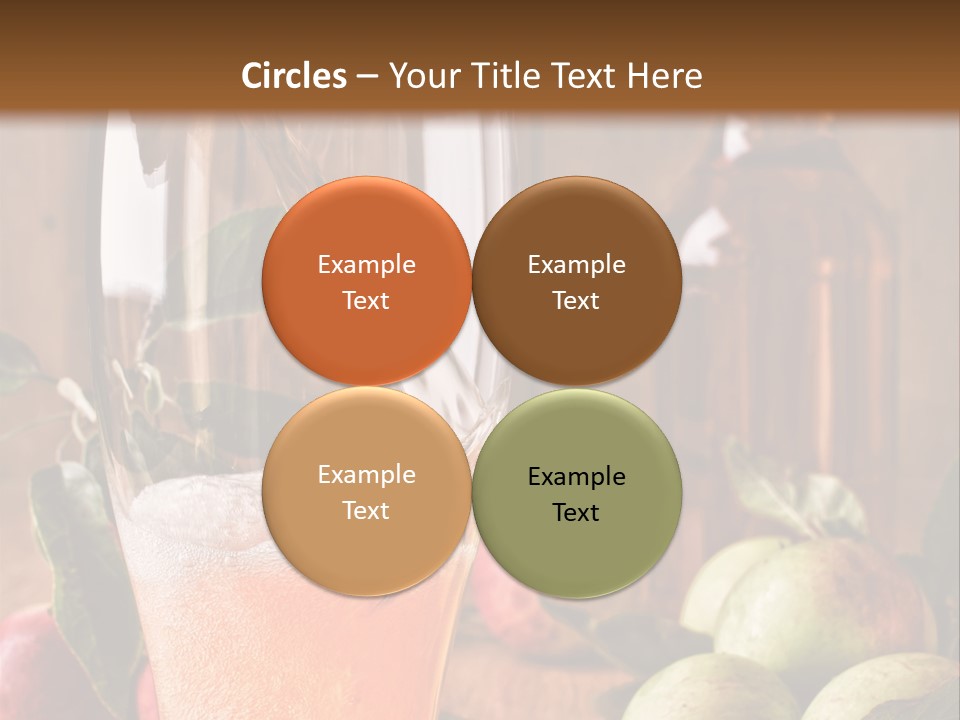 Apple Fizzy Glass PowerPoint Template